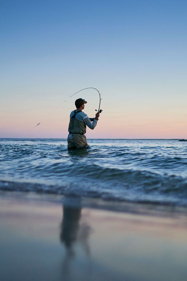 Surfcasting — a form of fishing